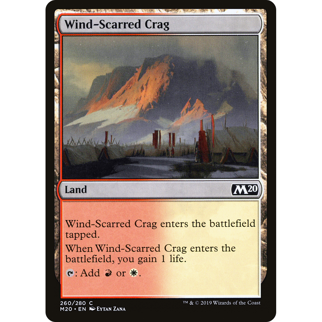 Wind-Scarred Crag (M20-260) - Core Set 2020 Foil