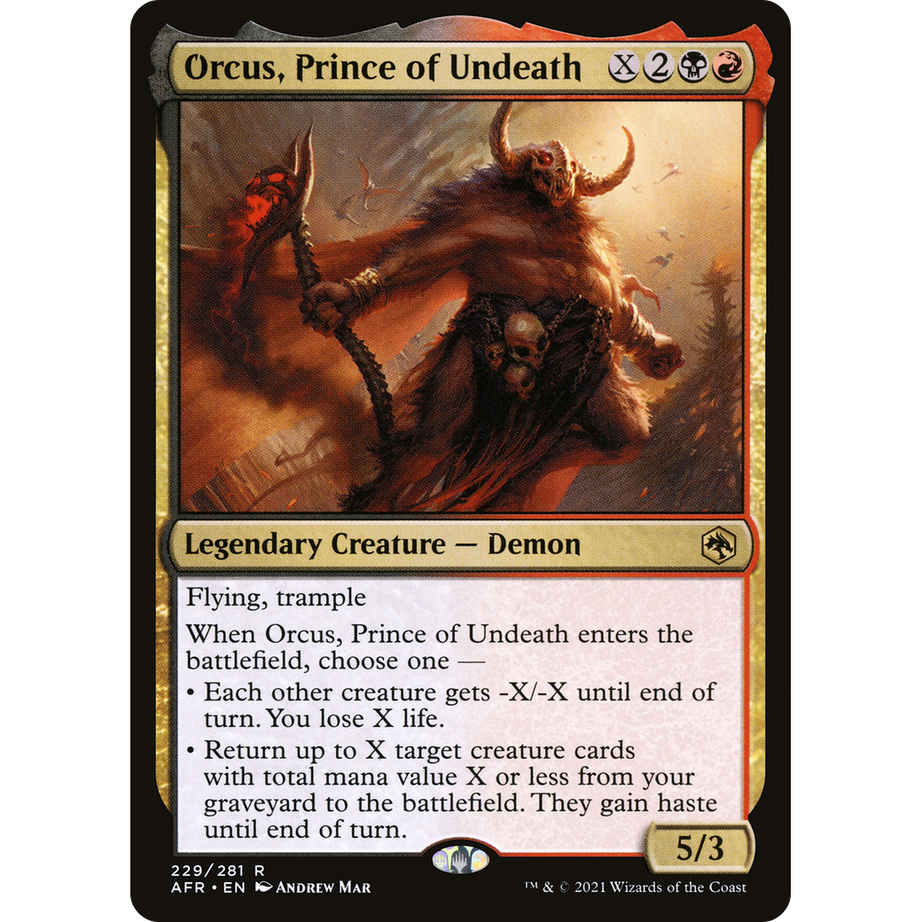 Orcus, Prince of Undeath (AFR-229) - Adventures in the Forgotten Realms Foil