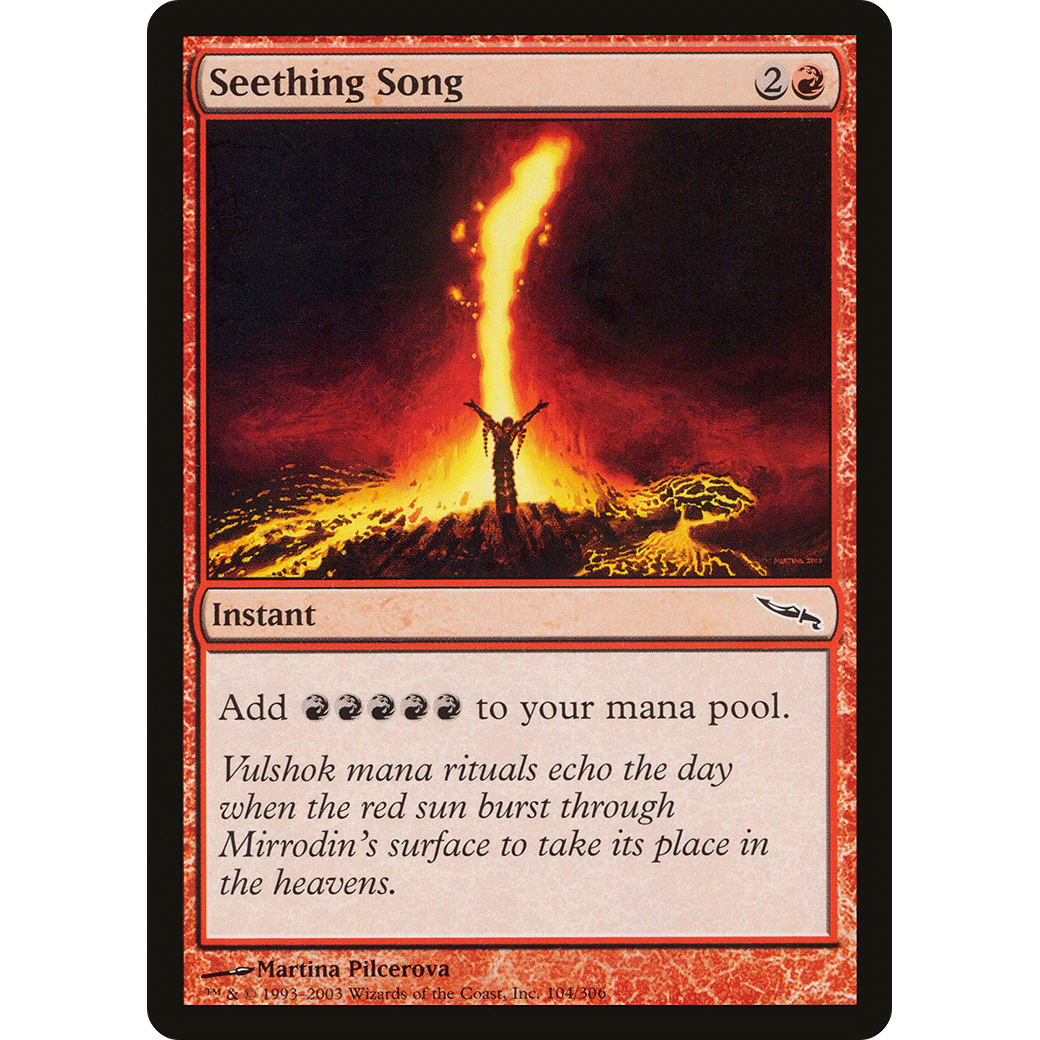Seething Song (MRD-104) - Mirrodin Foil