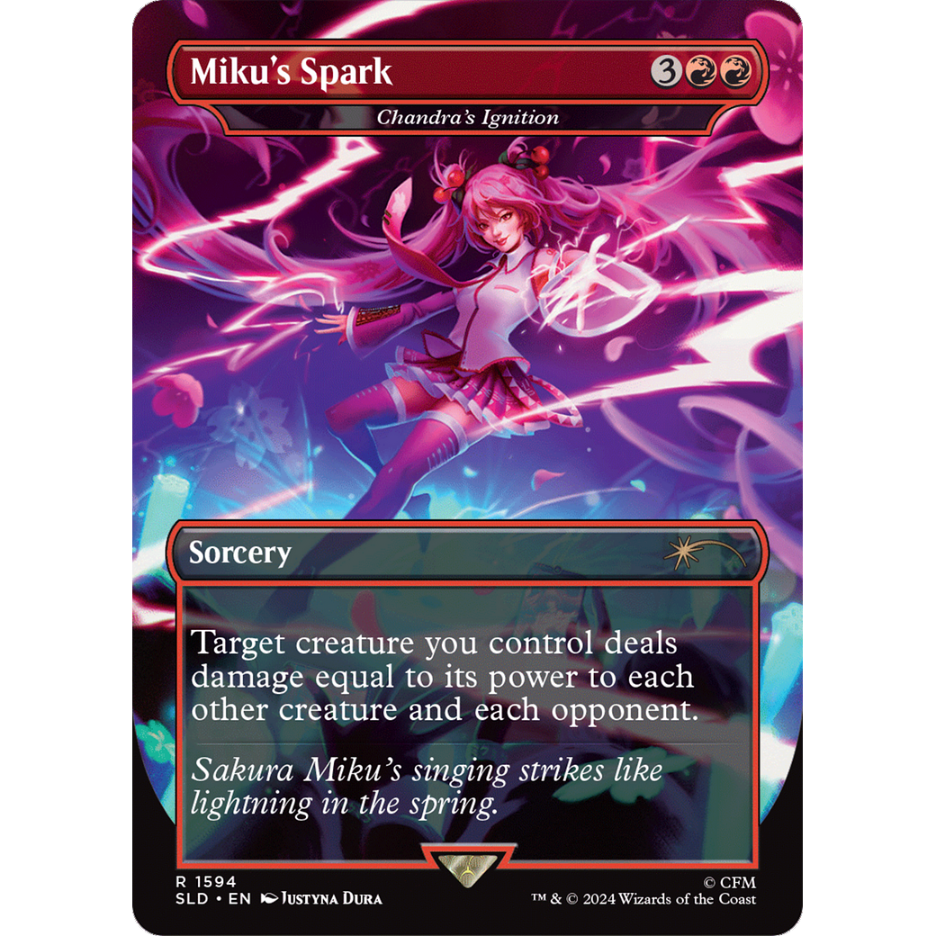 Miku's Spark - Chandra's Ignition (SLD-1594) - Secret Lair Drop / Miku's Spark (Borderless)