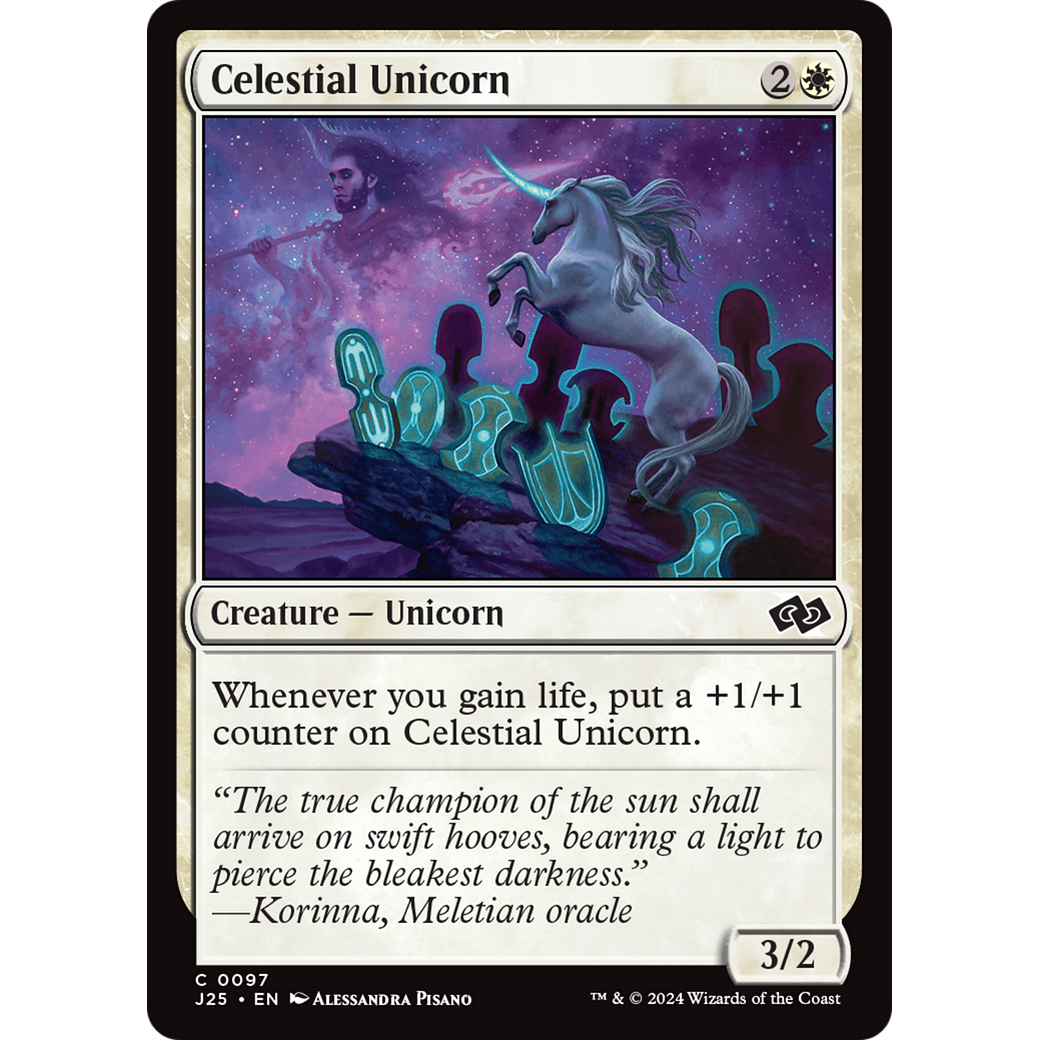 Celestial Unicorn (J25-097) - Foundations Jumpstart