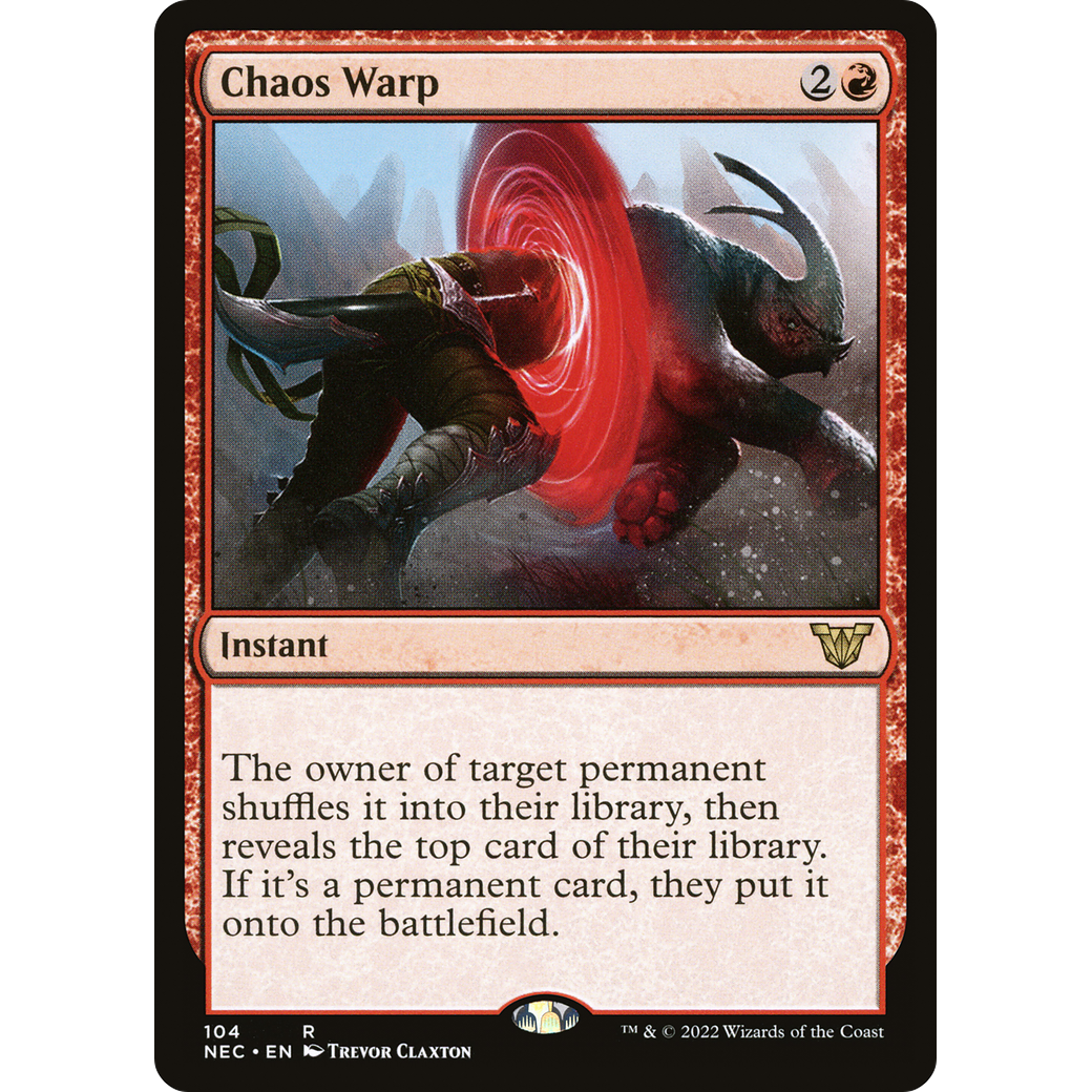 Chaos Warp (NEC-104) - Neon Dynasty Commander