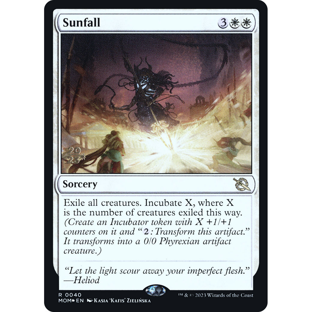 Sunfall (PRE-40S) - March of the Machine Promos Foil