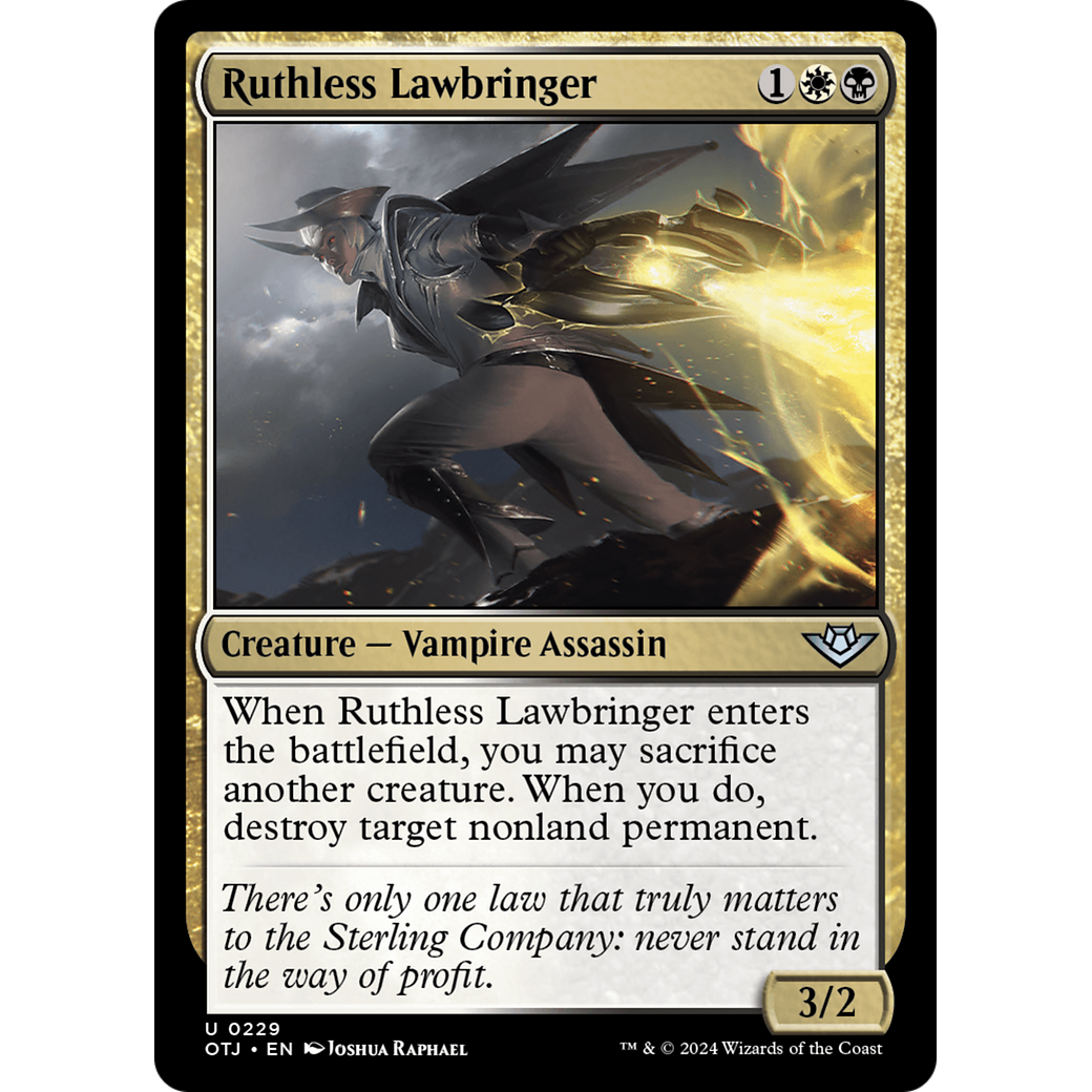 Ruthless Lawbringer (OTJ-229) - Outlaws of Thunder Junction