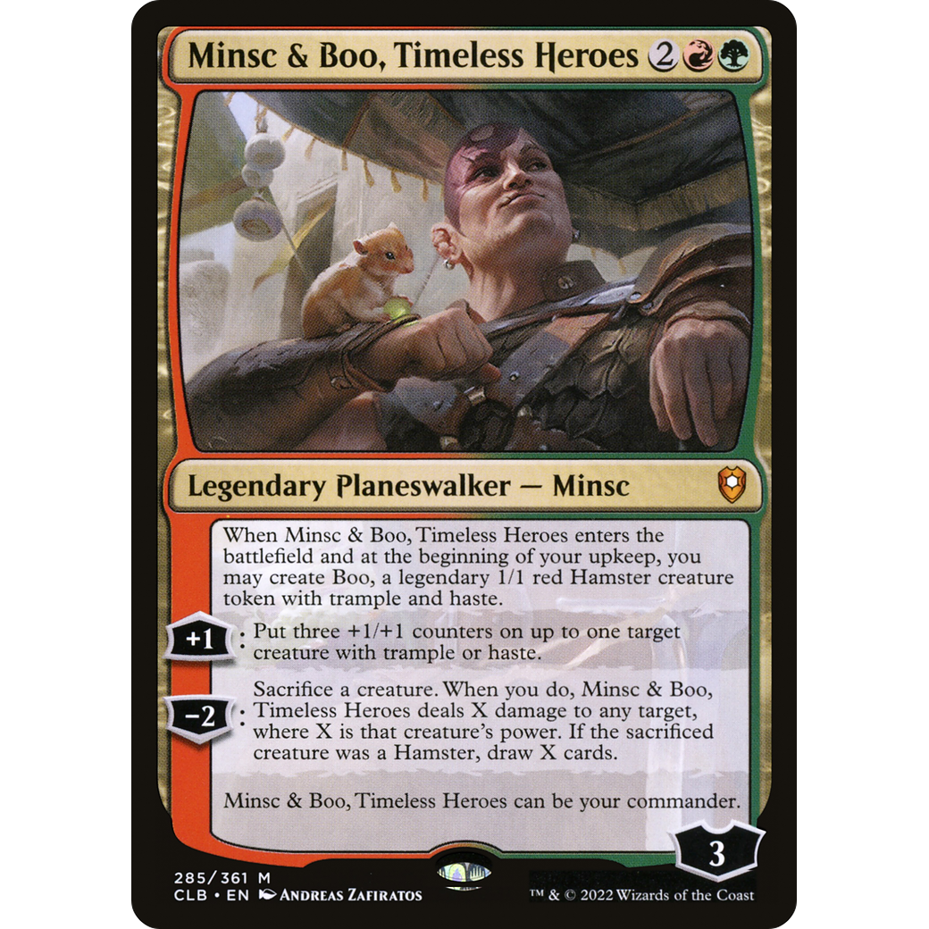 Minsc & Boo, Timeless Heroes (CLB-285) - Commander Legends: Battle for Baldur's Gate Foil