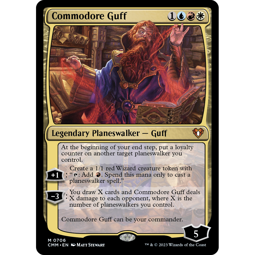 Commodore Guff (CMM-706) - Commander Masters Foil