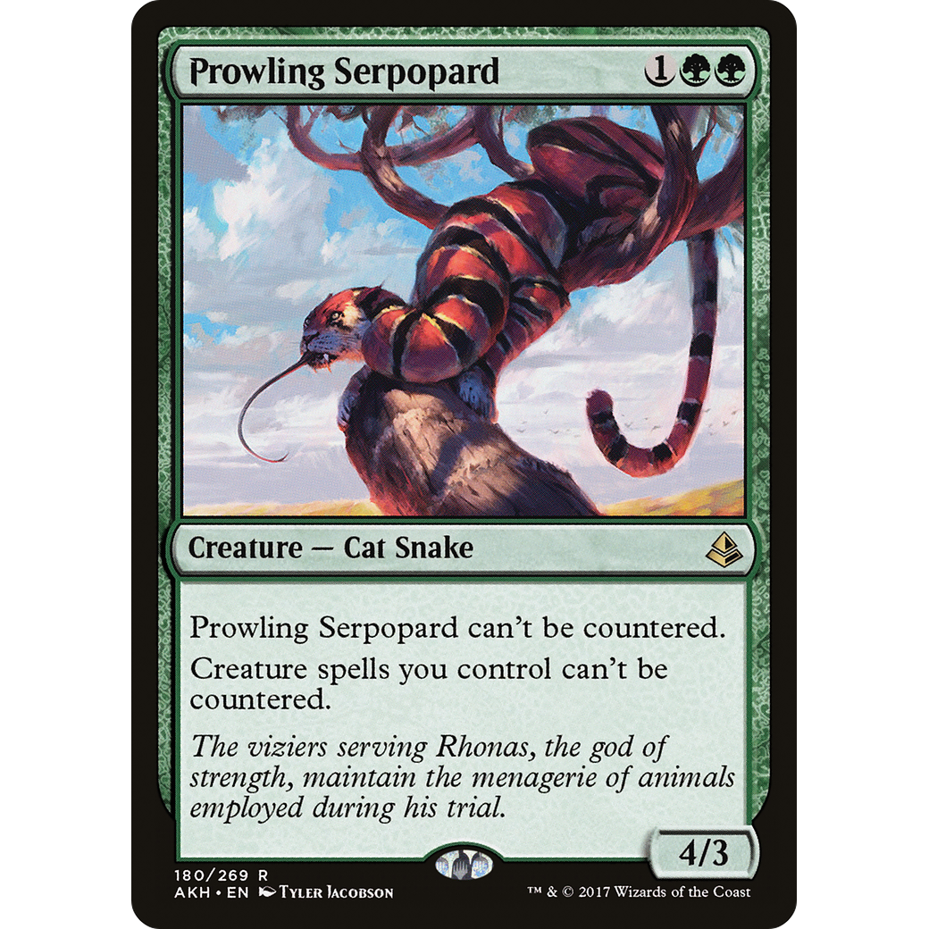 Prowling Serpopard (AKH-180) - Amonkhet Foil