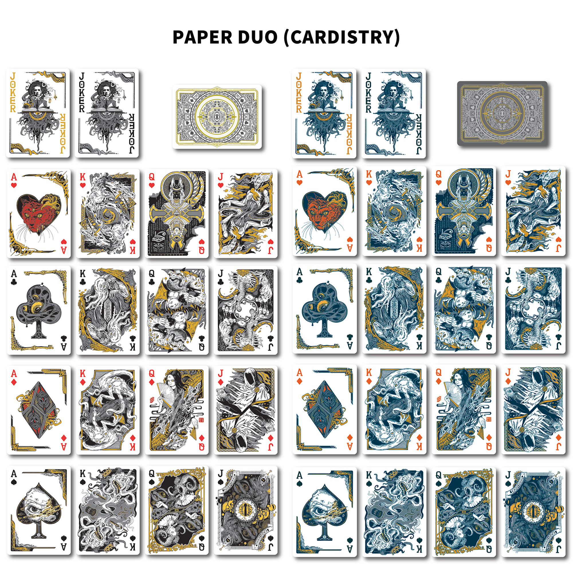 Gambling with Outer Gods Cthulhu Mythos Playing Cards: Paper Light