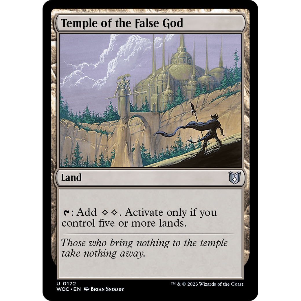 Temple of the False God (WOC-172) - Wilds of Eldraine Commander