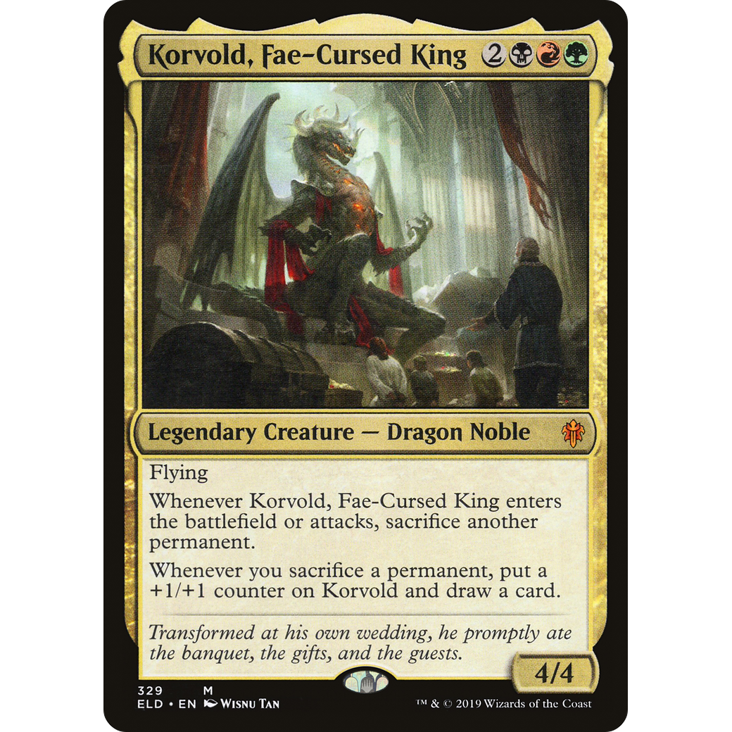 Korvold, Fae-Cursed King (ELD-329) - Throne of Eldraine