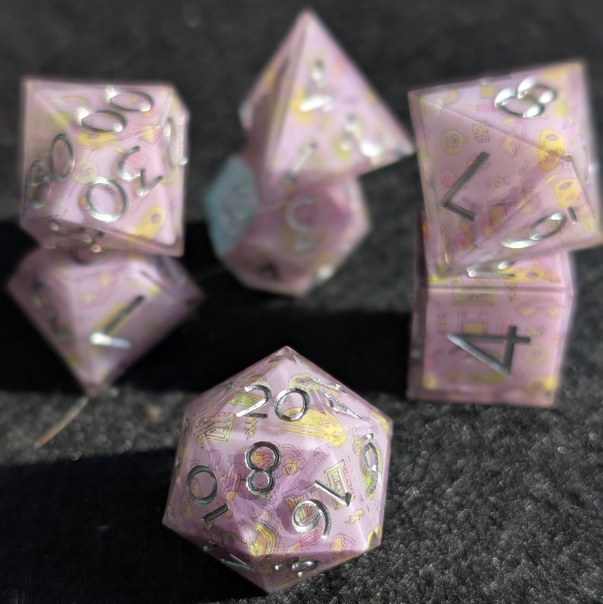 Memory Pop 7-Piece Polyhedral Dice Set