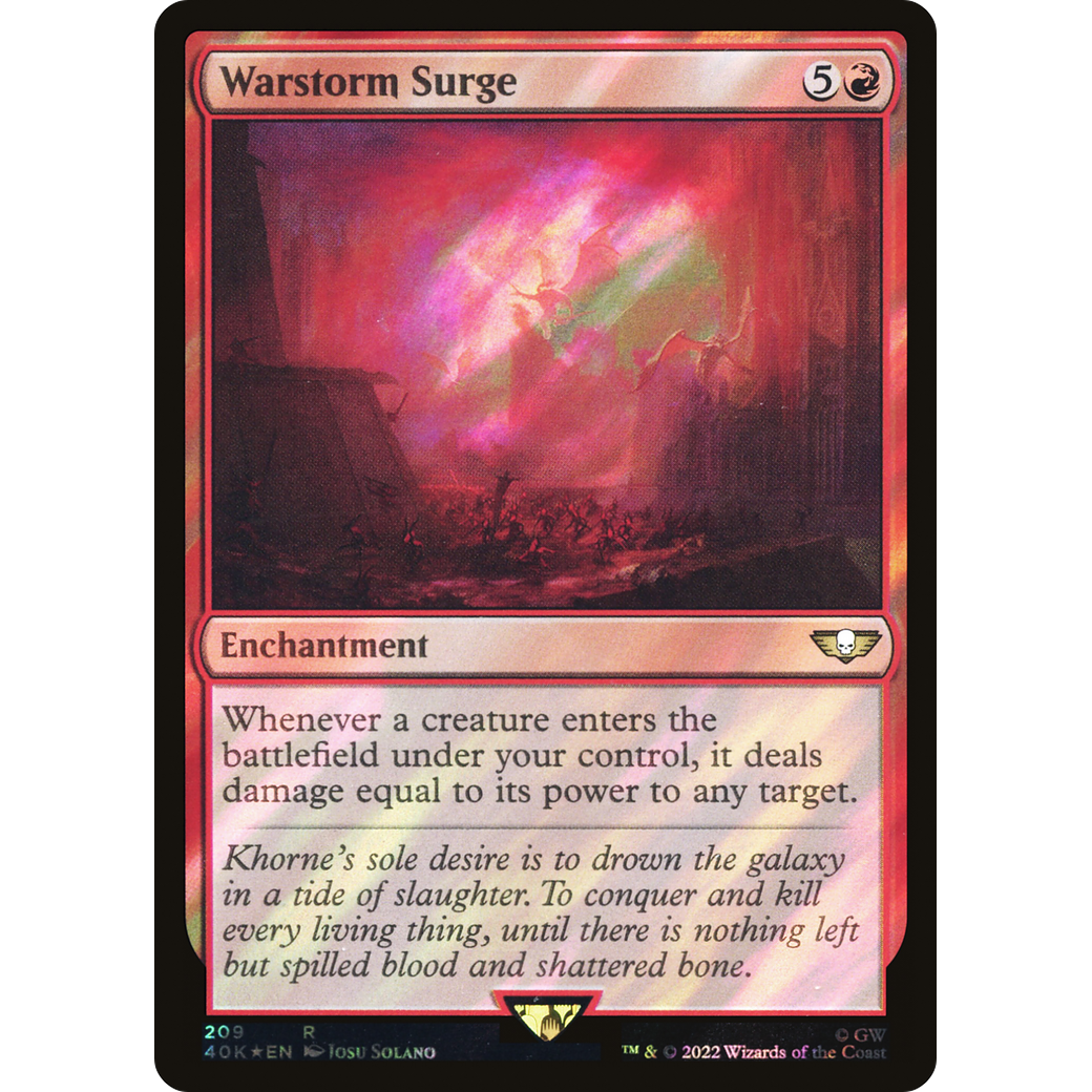 Warstorm Surge (40K-209) - Warhammer 40,000 Commander Foil