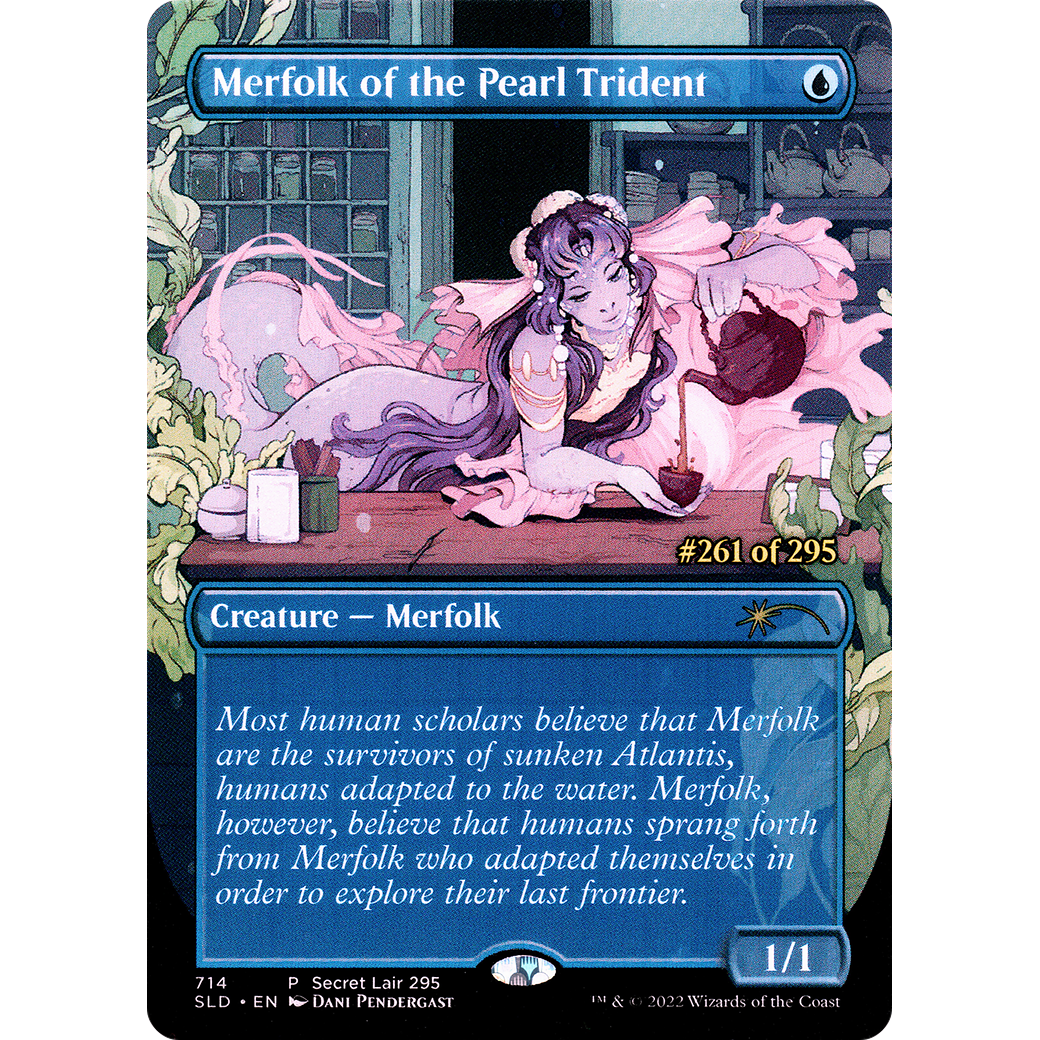 Merfolk of the Pearl Trident (Serial Numbered) (SLD-714) - Secret Lair Drop (Borderless)