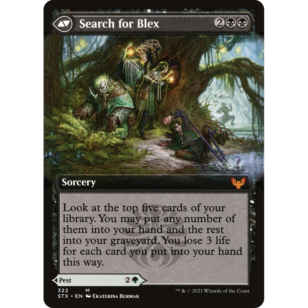 Blex, Vexing Pest (Extended Art) (STX-322) - Strixhaven: School of Mages: (Extended Art) Foil