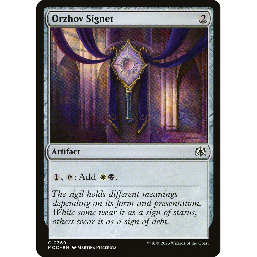 Orzhov Signet (MOC-369) - March of the Machine Commander