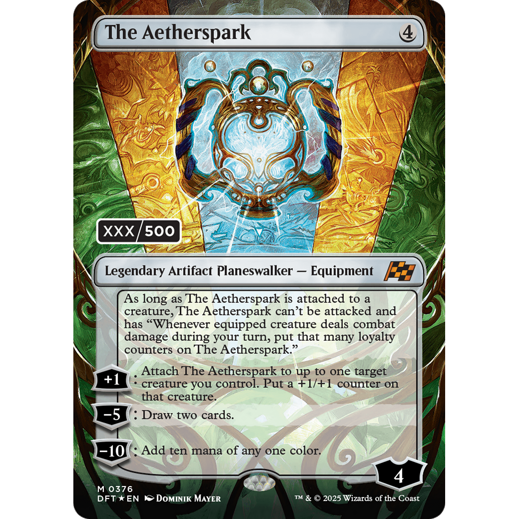 The Aetherspark (DFT-376) - Aetherdrift (Borderless) Foil