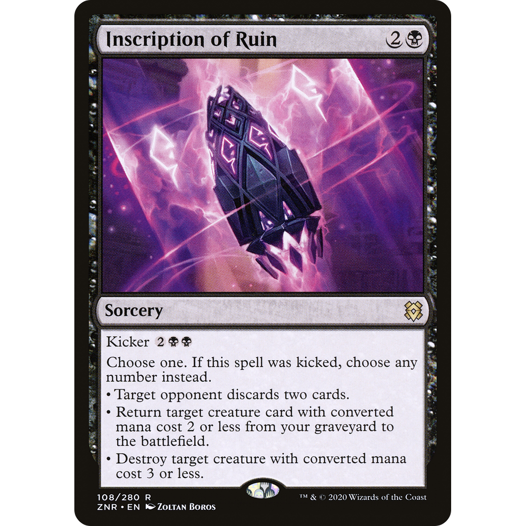 Inscription of Ruin (ZNR-108) - Zendikar Rising Foil