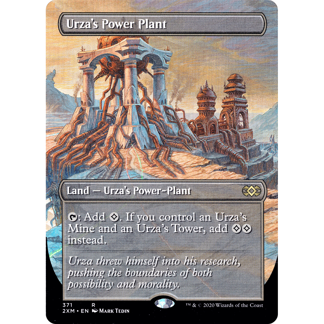 Urza's Power Plant (Borderless) (2XM-371) - Double Masters (Borderless)
