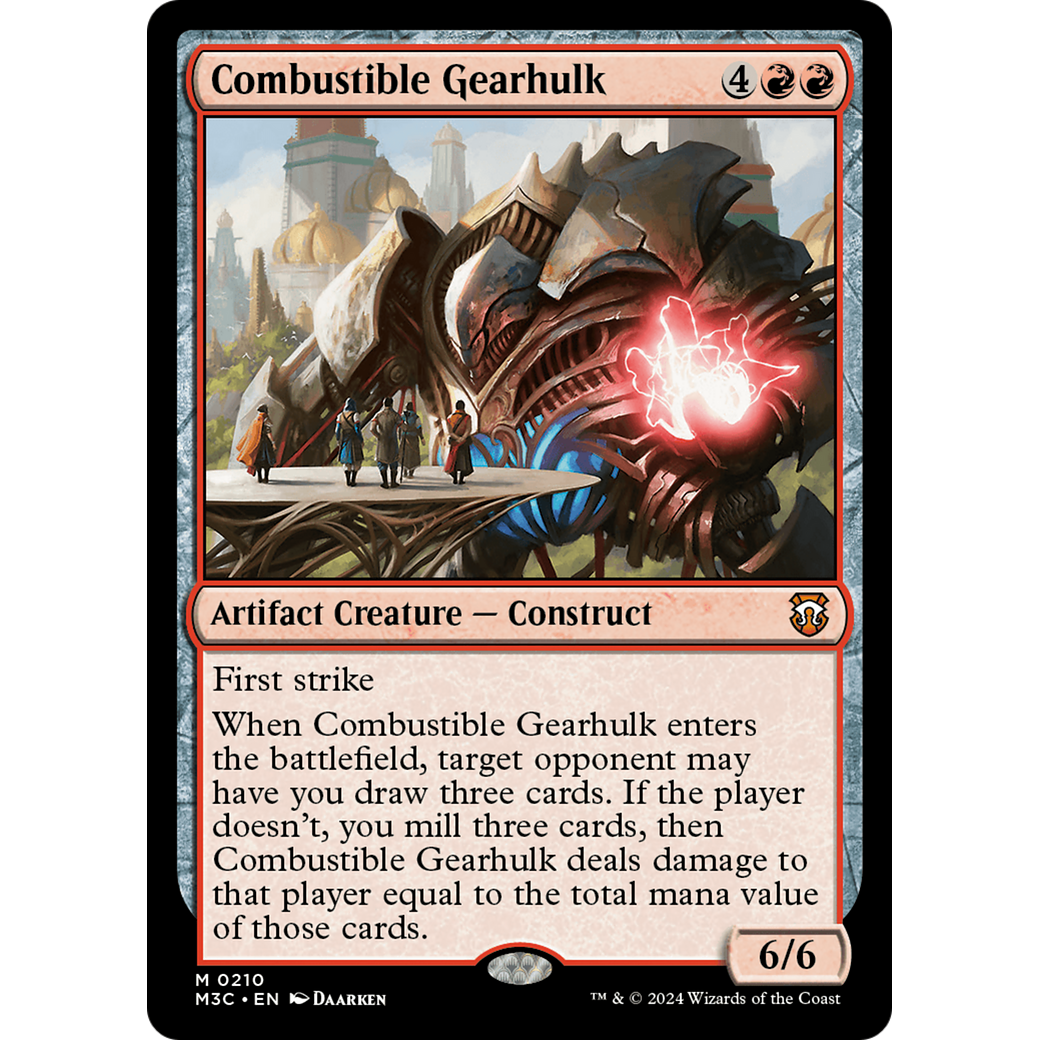 Combustible Gearhulk (M3C-210) - Modern Horizons 3 Commander Foil