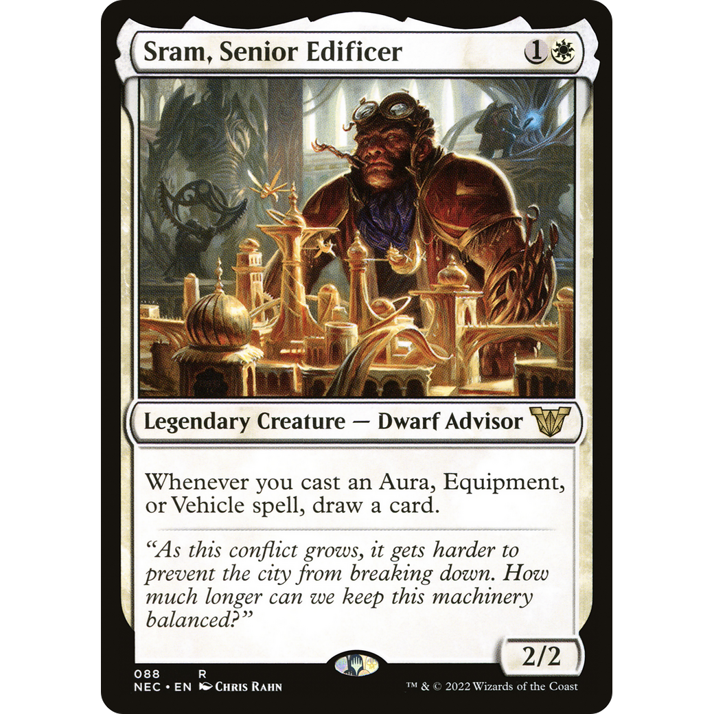 Sram, Senior Edificer (NEC-088) - Neon Dynasty Commander