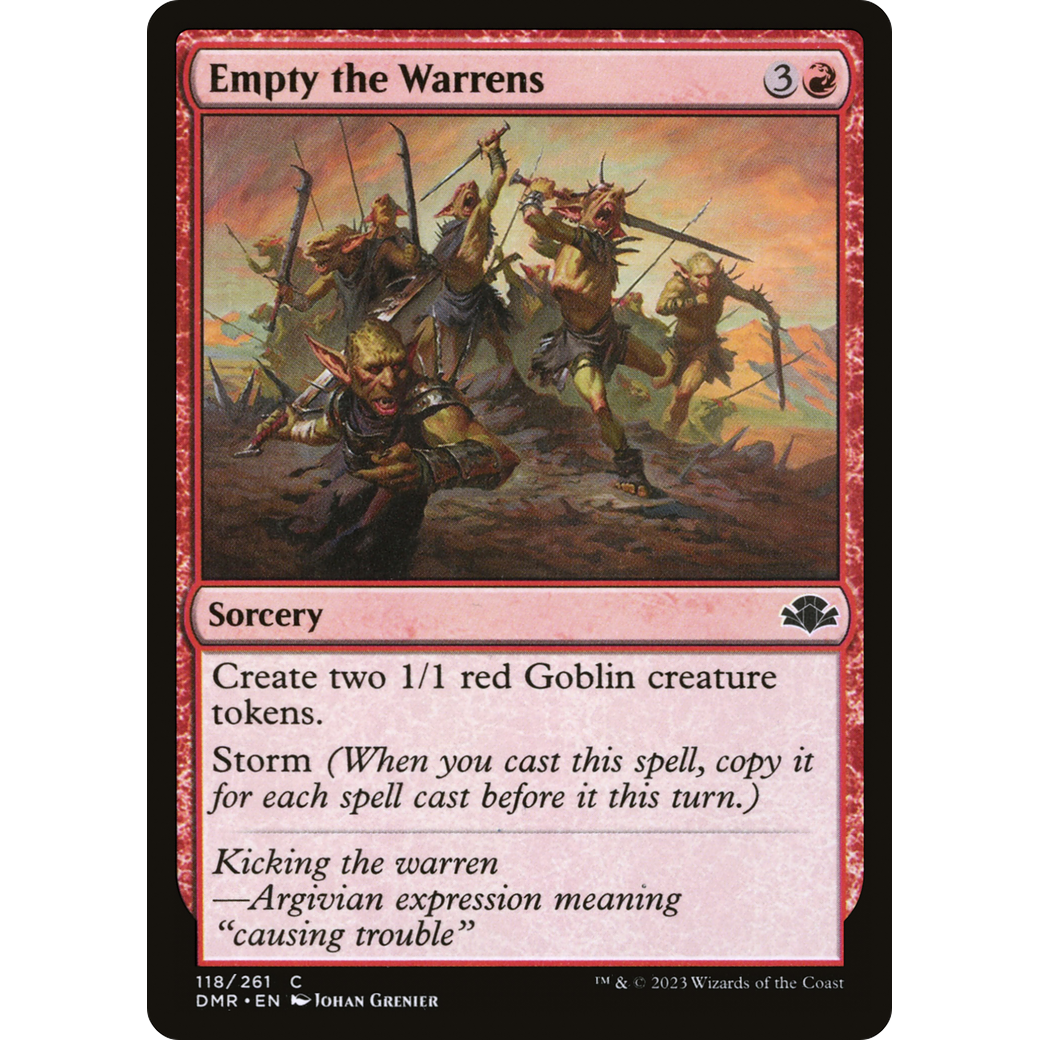 Empty the Warrens (DMR-118) - Dominaria Remastered Foil