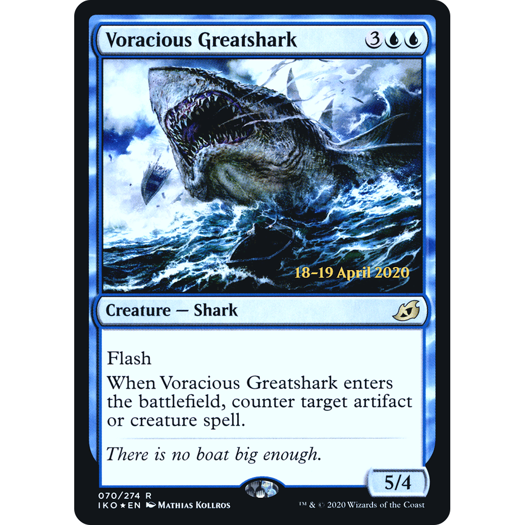 Voracious Greatshark (PRE-070) - Ikoria: Lair of Behemoths Promos Foil