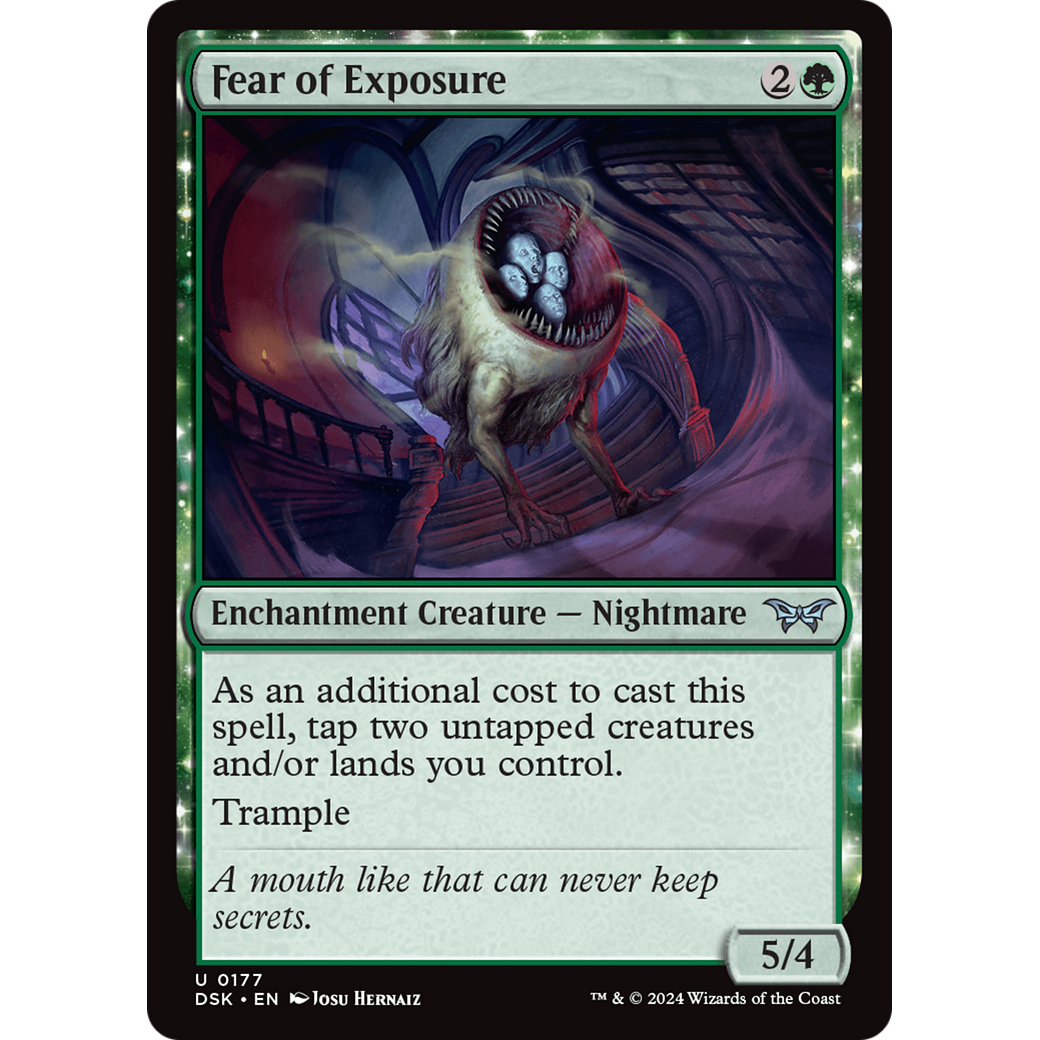 Fear of Exposure (DSK-177) - Duskmourn: House of Horror: (enchantment) Foil