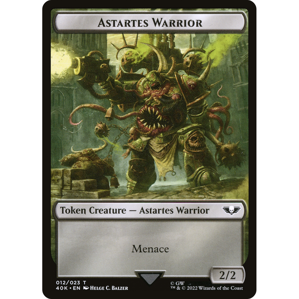 Astartes Warrior (T40K-012) - Warhammer 40,000 Tokens