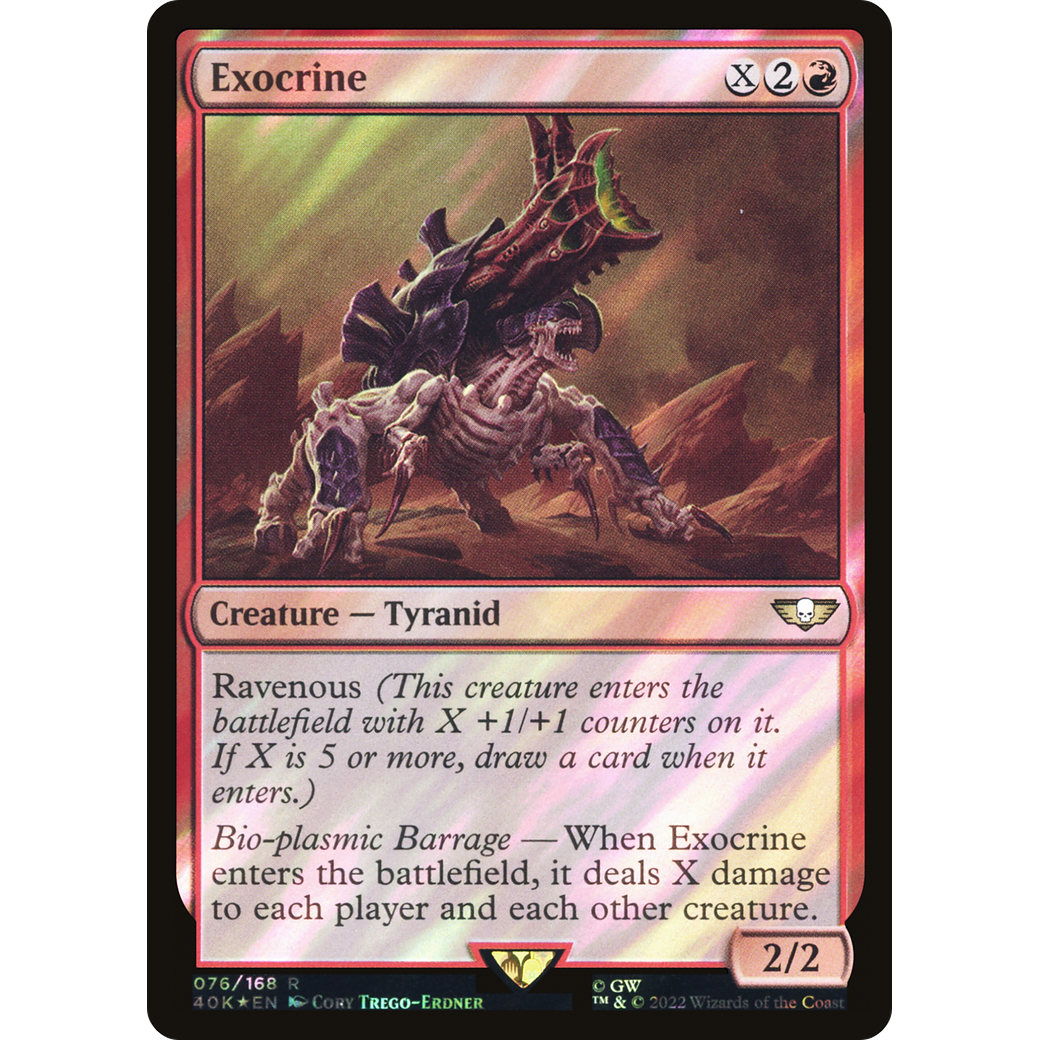 Exocrine (40K-076) - Warhammer 40,000 Commander Foil