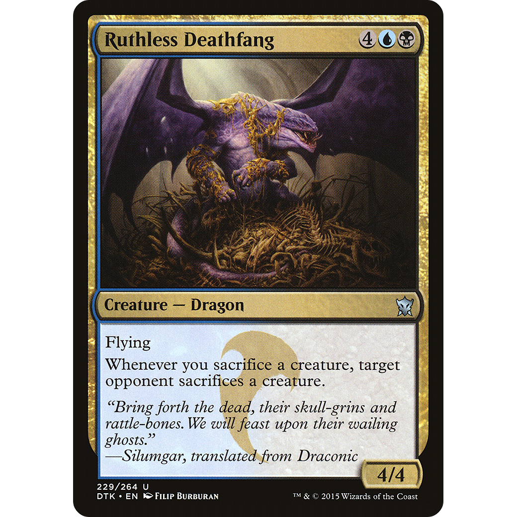 Ruthless Deathfang (DTK-229) - Dragons of Tarkir Foil