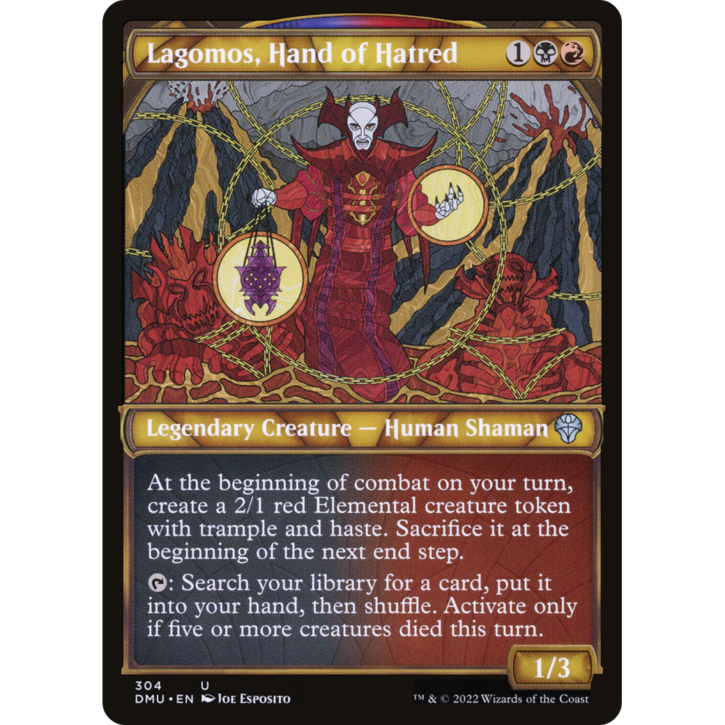 Lagomos, Hand of Hatred (Showcase) (DMU-304) - Dominaria United: (Showcase) Foil