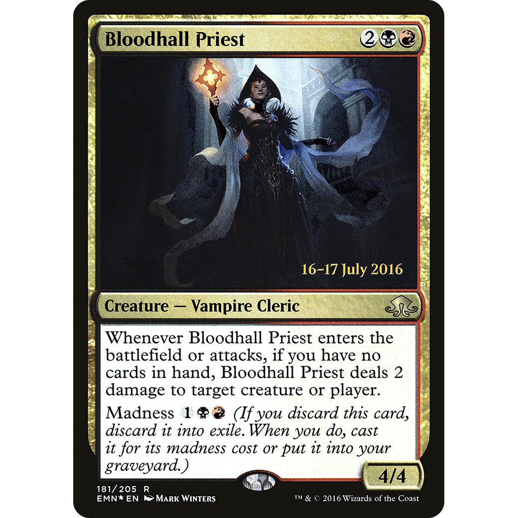 Bloodhall Priest (PRE-181) - Eldritch Moon Promos Foil