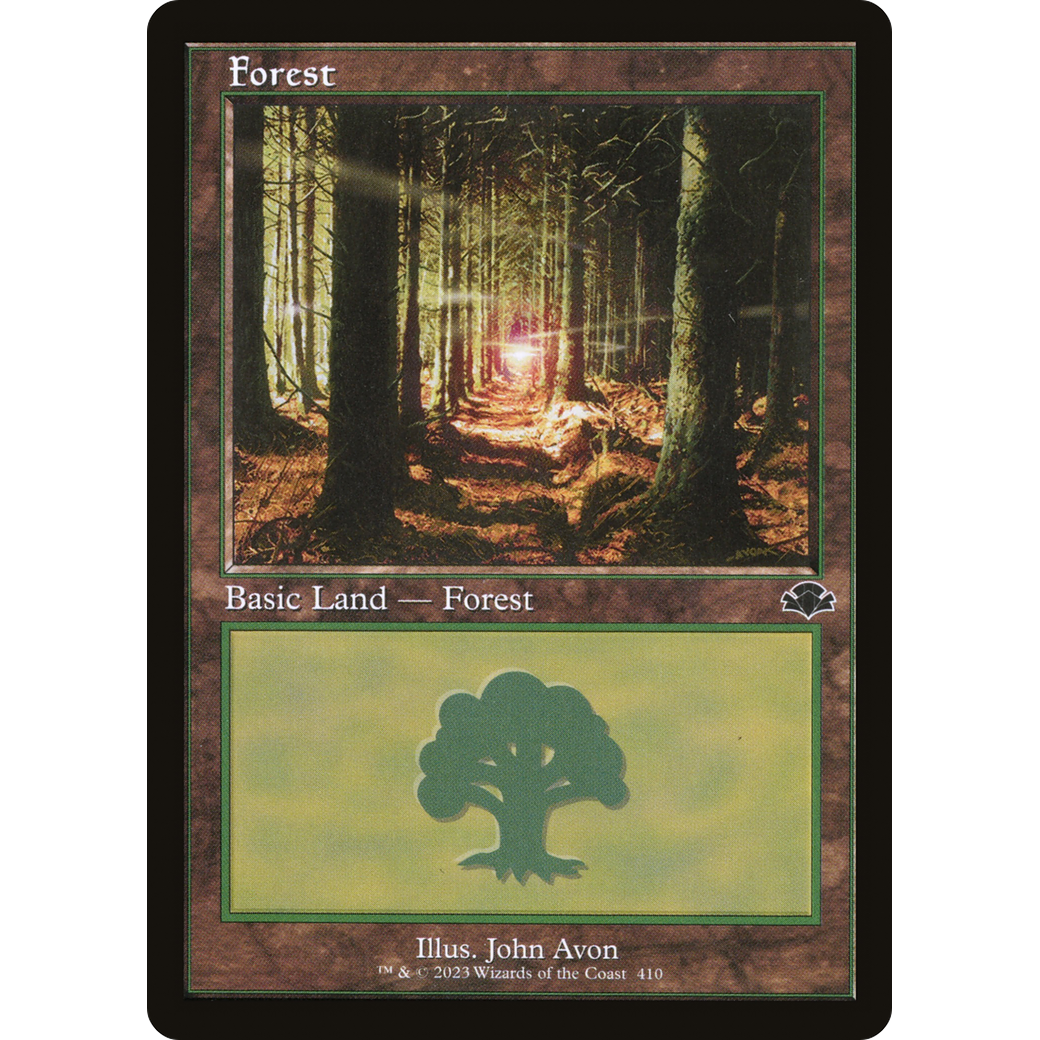 Forest (410) (Retro Frame) (DMR-410) - Dominaria Remastered Foil