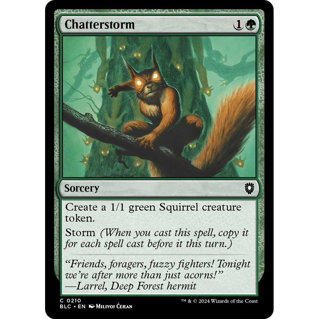 Chatterstorm (BLC-210) - Bloomburrow Commander