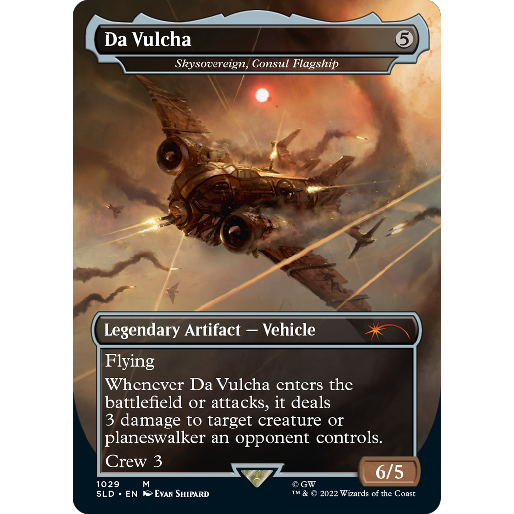 Da Vulcha - Skysovereign, Consul Flagship (Borderless) (SLD-1029) - Secret Lair Drop / Da Vulcha (Borderless) Foil