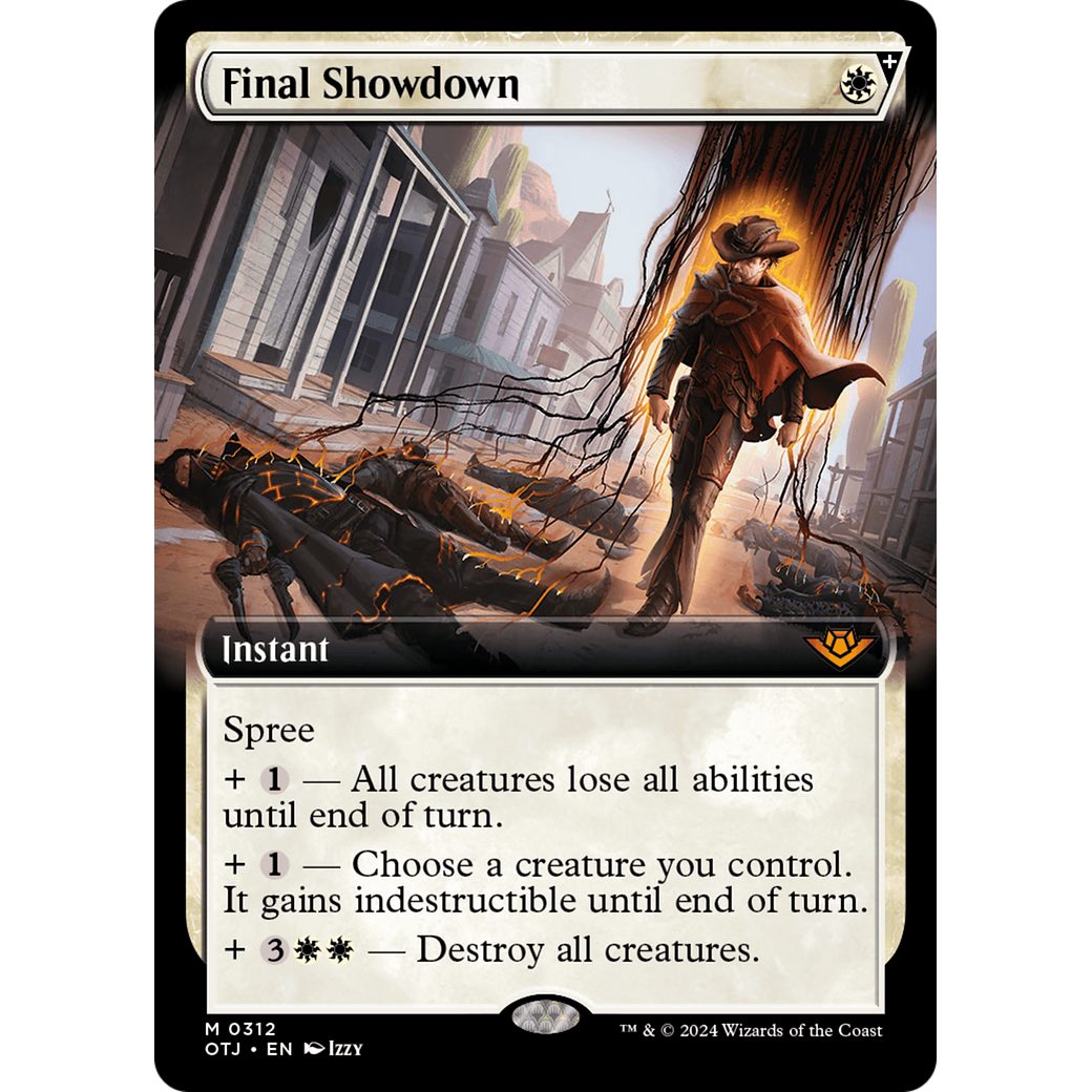 Final Showdown (OTJ-312) - Outlaws of Thunder Junction: (Extended Art, spree) Foil