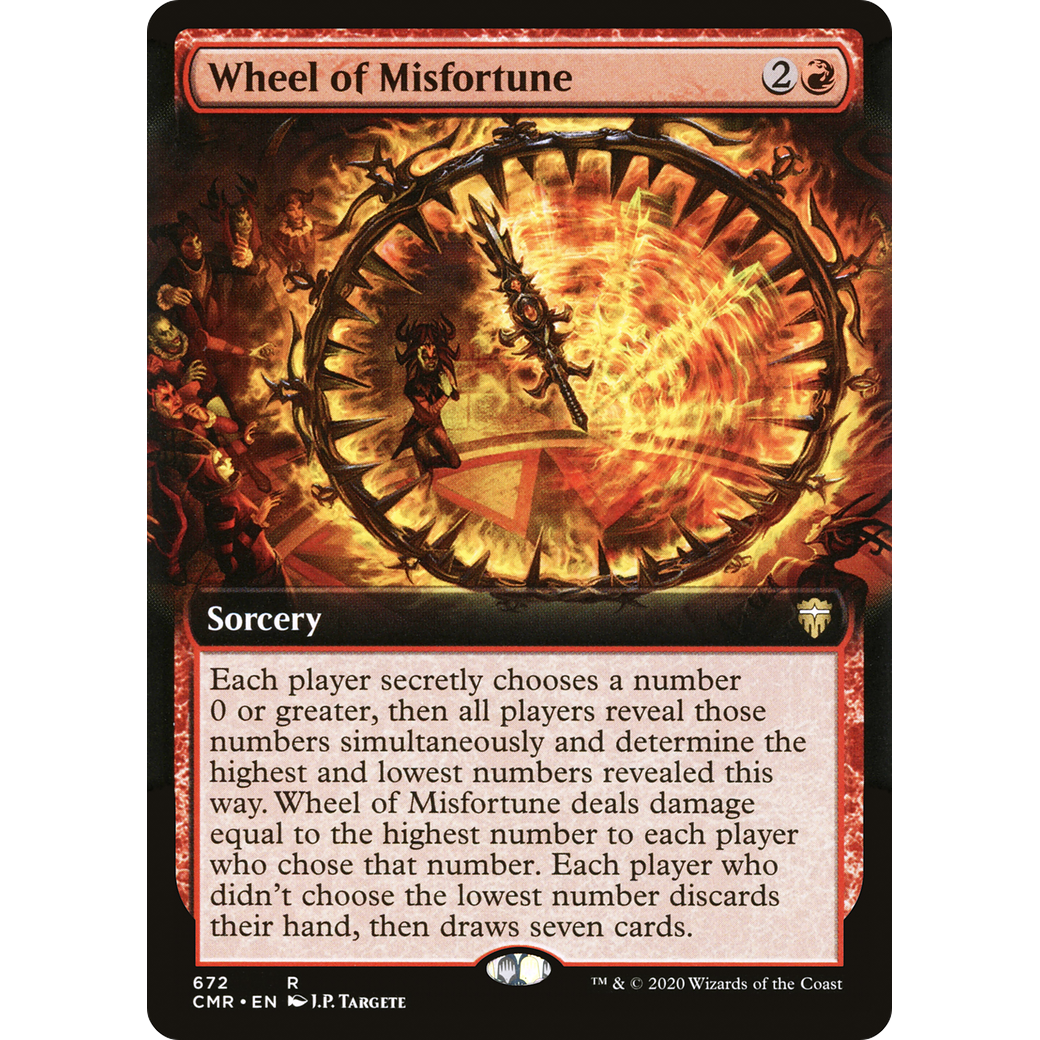 Wheel of Misfortune (Extended Art) (CMR-672) - Commander Legends: (Extended Art) Foil