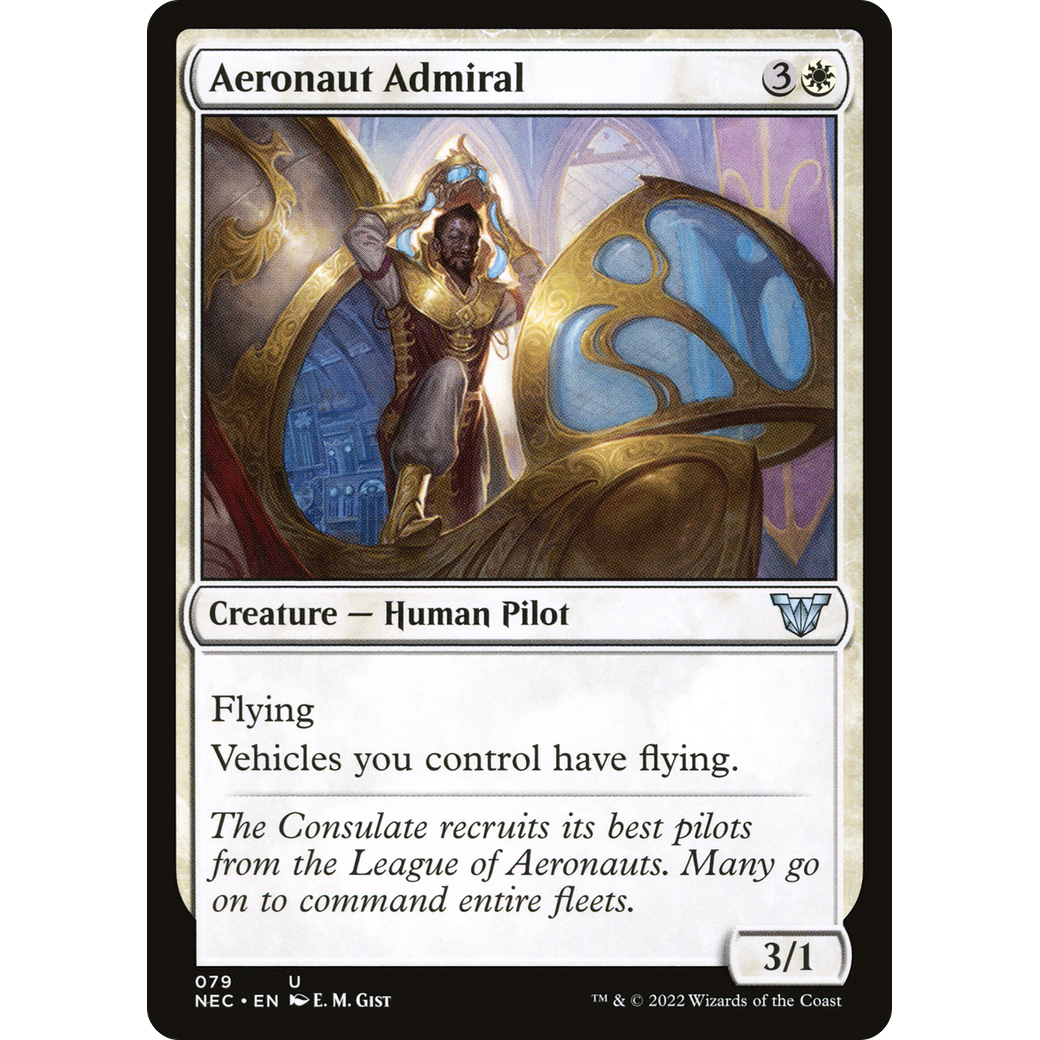 Aeronaut Admiral (NEC-079) - Neon Dynasty Commander