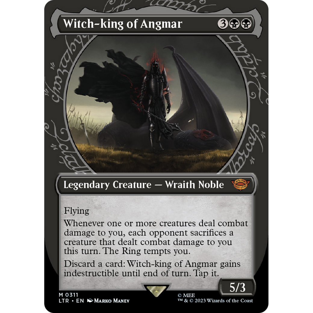 Witch-king of Angmar (LTR-311) - The Lord of the Rings: Tales of Middle-earth: (Showcase) (Borderless) Foil