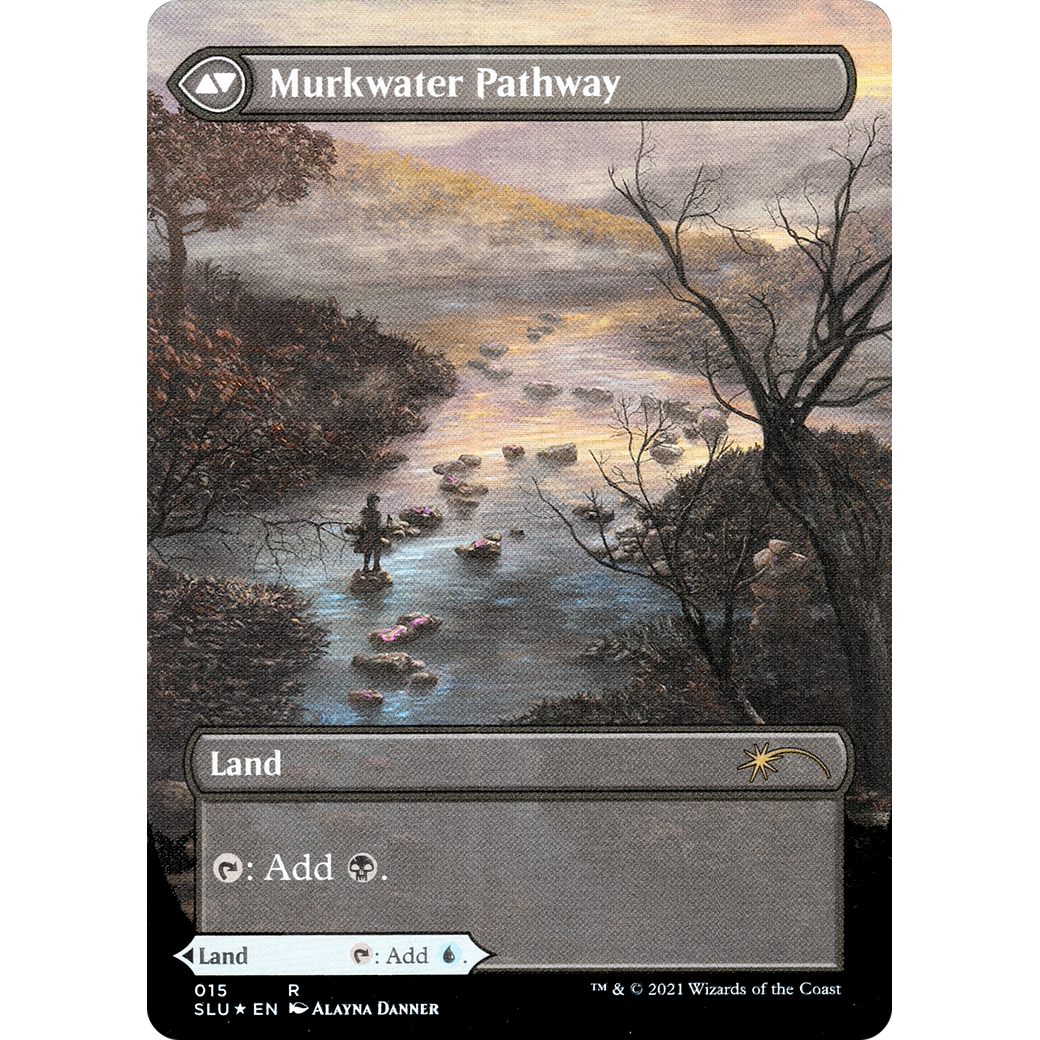 Clearwater Pathway (Borderless) (SLU-015) - Secret Lair: Ultimate Edition: (Showcase) (Borderless) Foil