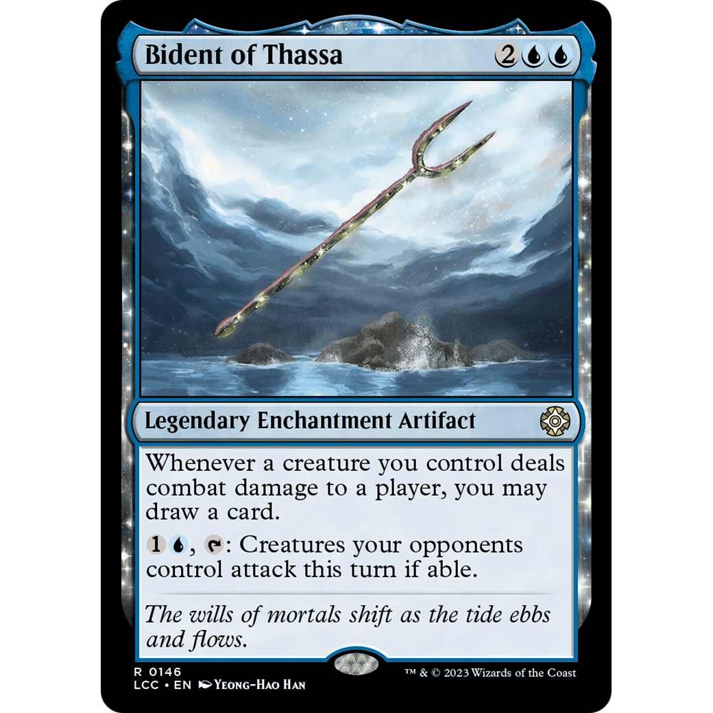Bident of Thassa (LCC-146) - The Lost Caverns of Ixalan Commander: (enchantment)