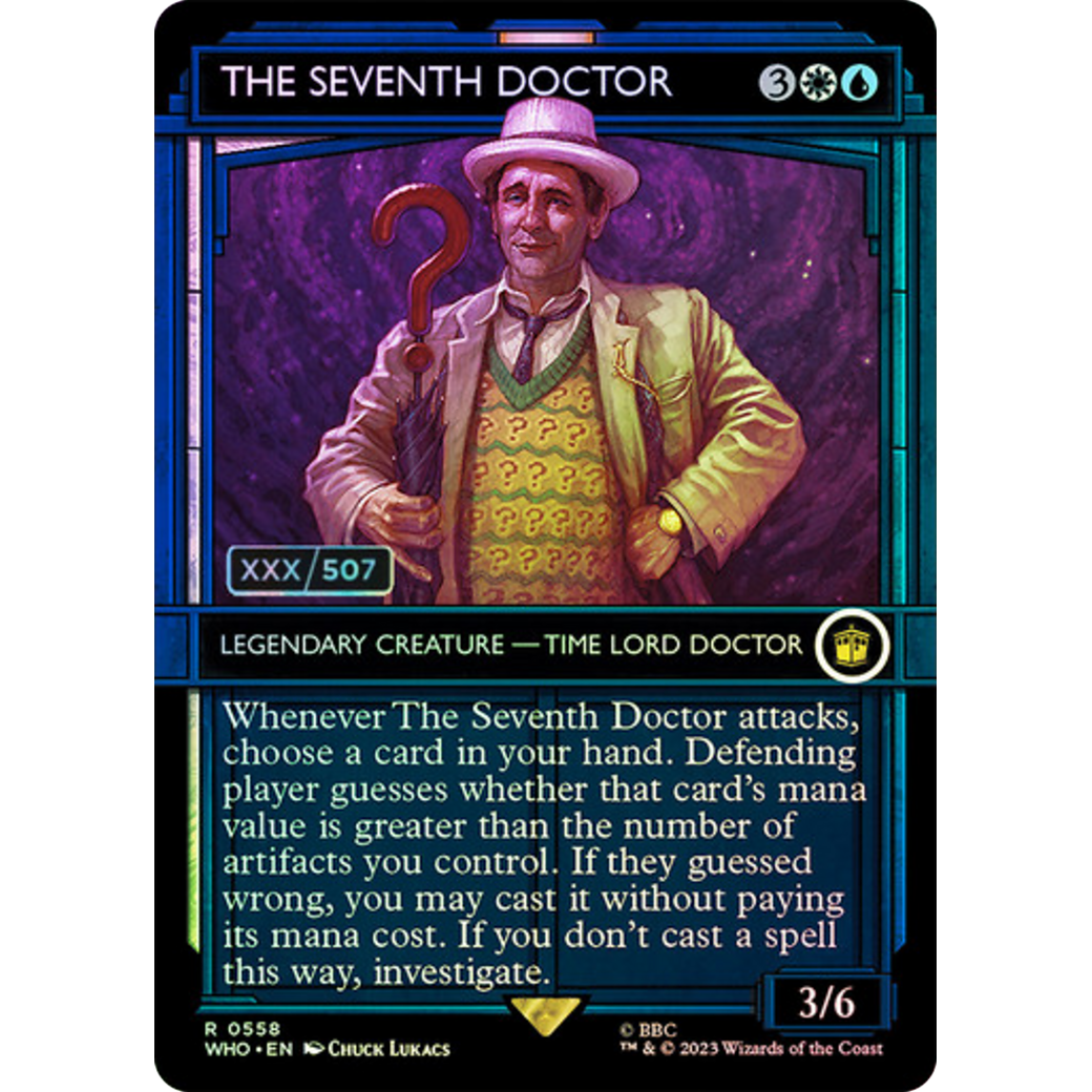 The Seventh Doctor (Serial Numbered) (WHO-558) - Doctor Who: (Showcase) (Borderless) Foil