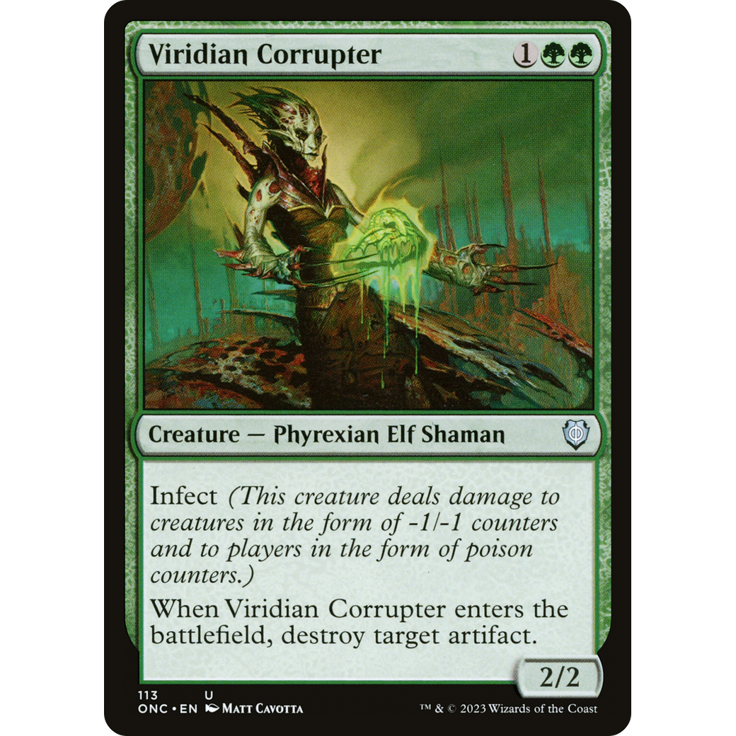 Viridian Corrupter (ONC-113) - Phyrexia: All Will Be One Commander