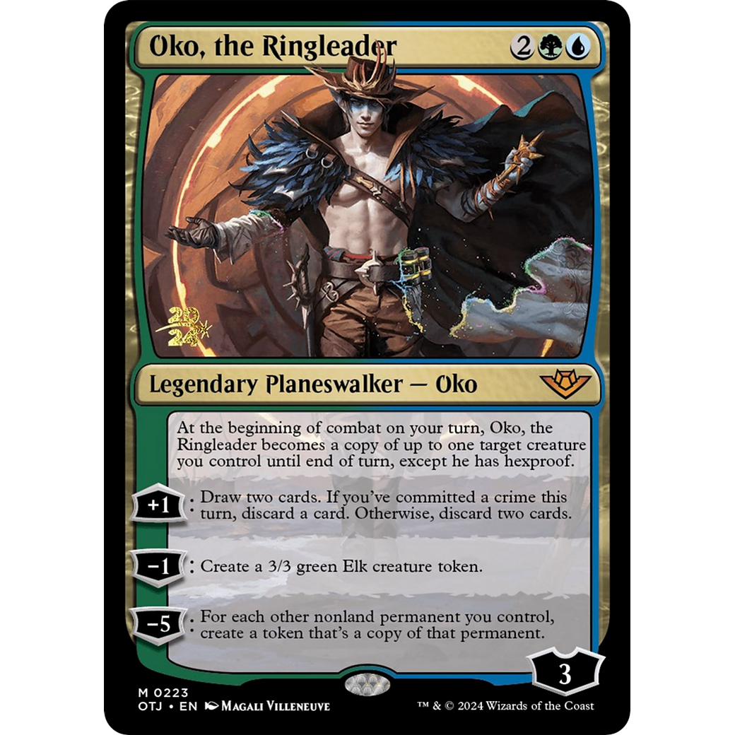 Oko, the Ringleader (PRE-223S) - Outlaws of Thunder Junction Promos Foil