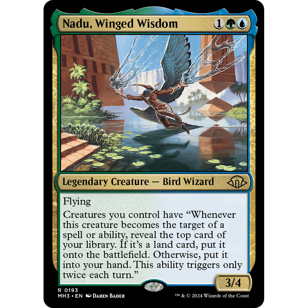 Nadu, Winged Wisdom (MH3-193) - Modern Horizons 3 Foil