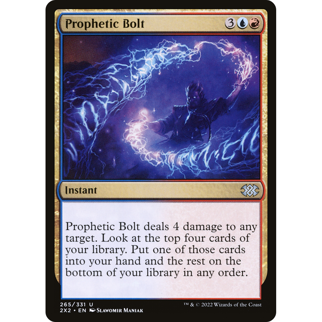 Prophetic Bolt (2X2-265) - Double Masters 2022 Foil