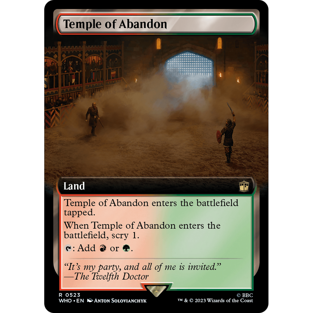 Temple of Abandon (Extended Art) (WHO-523) - Doctor Who: (Extended Art) Foil