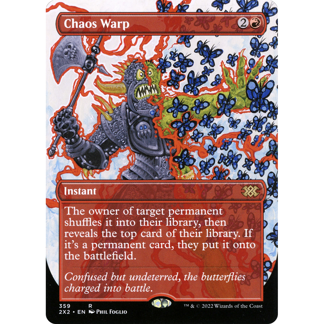 Chaos Warp (Borderless) (2X2-359) - Double Masters 2022 (Borderless) Foil