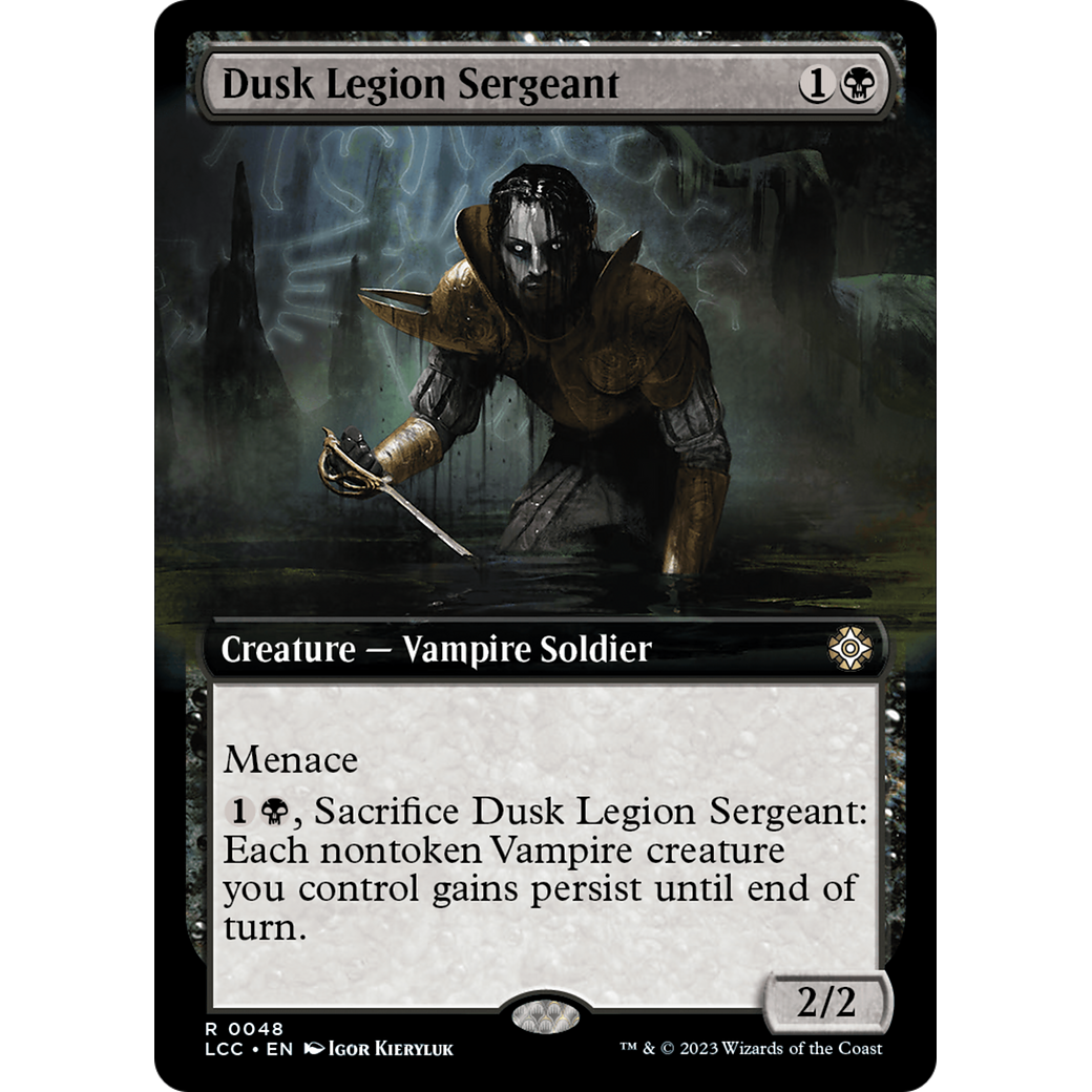 Dusk Legion Sergeant (LCC-048) - The Lost Caverns of Ixalan Commander: (Extended Art)