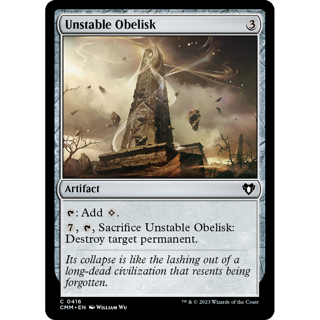 Unstable Obelisk (CMM-416) - Commander Masters Foil